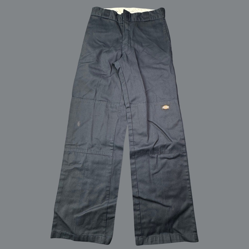 Dickies Loose Fit Double Knee Work Pants Mens 28x32 Dark Navy Blue